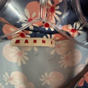 Marni Blue and Pink Floral Blouse